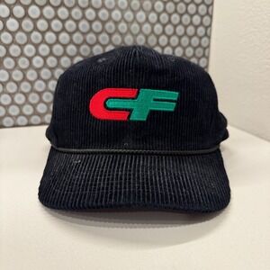 Vintage Consolidated Freightways Hat Cap Corduroy Black Snapback Trucker Tonkin‎